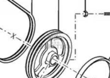 New Holland CR9080 Koło Pasowe Młocarni Zespołu Młócącego CZĘŚCI 87032102