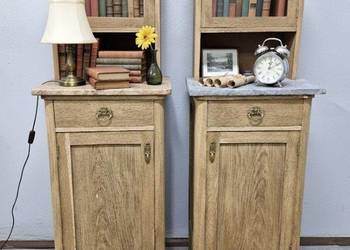 Komplet Dębowych Szafek Nocnych z Początku XX wieku. AntykiMarki.pl