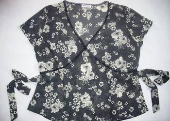 Bonmarche Bluzka elegancka Kropki Kwiaty j Nowa 48