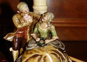 Porcelanowe figurki lampka GRÄFENTHAL / THÜRINGEN