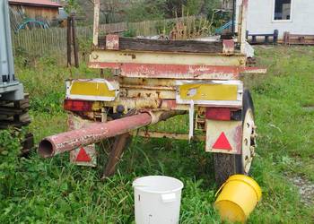 Przyczepa dłużyca dłużycowa do stali drutu słupów