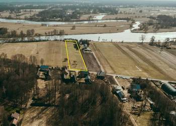 Działka rekreacyjna z linią brzegową nad Bugiem w Bojanach, gmina Brok