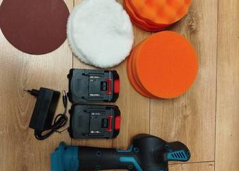 Polerka samochodowa akumulatorowa 2 akumulatory w zestawie.