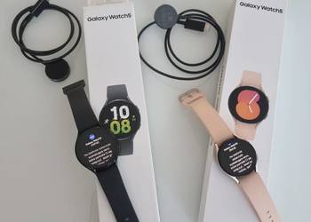 Smartwatch Samsung Galaxy Watch5 różowy 40mm i czarny 44mm