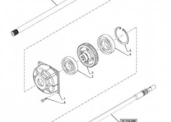 New Holland T6070 Koło zębate napędowe 55t 84185602