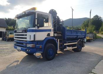 Scania P114C 340 4x4 HDS HIAB 122 Wywrotka 3-Stronna Hydroburta