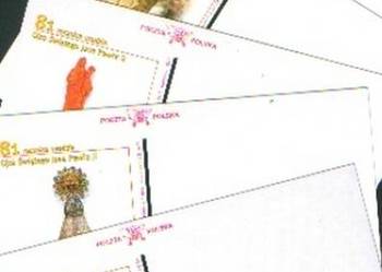 K. Okol. 5 szt.  81 r. ur. Papieża JP II **   2001