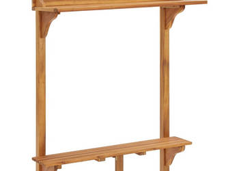 Barowy stolik balkonowy 90x37x1225 cm lite drewno akacjowe WM-310253