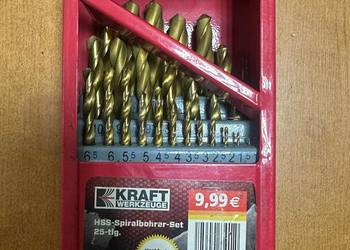 Zestaw wierteł do metalu 1-13mm 25szt