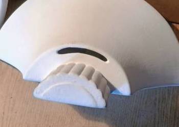 Kinkiety porcelanowe białe