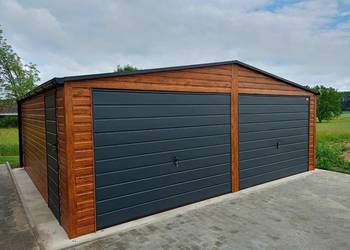 Garaż PREMIUM 7x6 drewnopodobny Producent