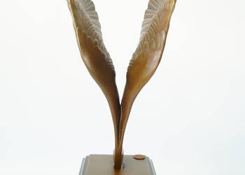 Skrzydła gołębia figura z brązu Gołąb pokoju rzeźba