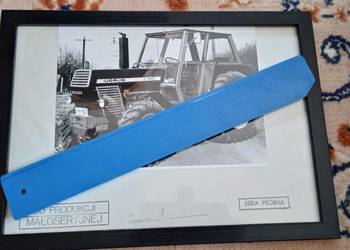 Obrazek z ciągnikiem Ursus C385A pamiątka oryginał