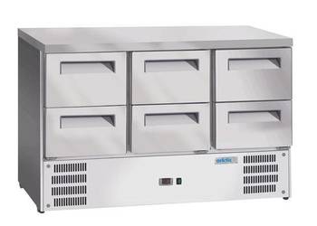 Stół chłodniczy Arktic 6 szuflad 1365x700 Hendi 236772