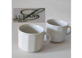 zabytkowa sygnowana retro stara Filiżanka 250 ml  Lubiana porcelanowa