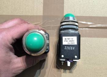 LAMPKA SYGNALIZACYJNA KONTROLNA Zielona NEF-St 220 / 6V