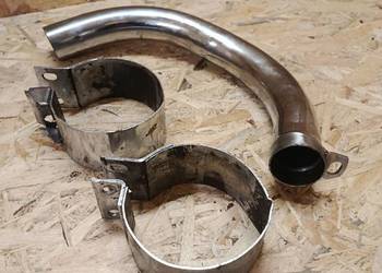 WSK 175 obejma tłumika kolanko wydechowe