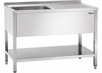 Basen gastronomiczny 120x70x85 ociekacz po prawo