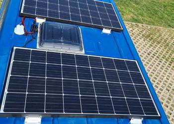 Montaż Panel Słoneczny Solar Fotowoltaika Przyczepka kemping