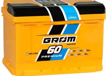 Akumulator 60Ah 600A EN Grom Racing P+