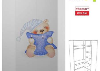 ŚPIOCH 7 - N28 szafa narożna dziecięca 95x95 w.190