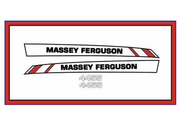 Naklejki Massey Ferguson 4455 Ciągnik Traktor nalepki Komplet