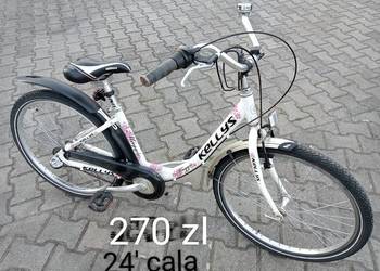 Rower dziecięcy markowy Kellys 24 cala,100% sprawny gotowy do jazdy transpo