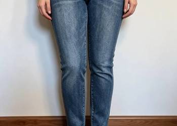Jeansy Damskie Niebieskie Skinny rozm. 40