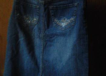 Spódnica jeansowa  jeans  rozmiar s retro vintage z haftem