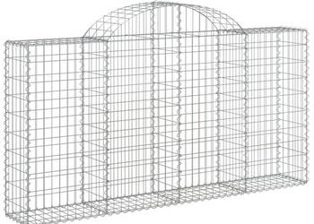 Kosze gabionowe 15 szt 200x30x100/120cm galwanizowane żelazo WM-3146123