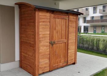 Domek narzędziowy 2 x 1,1m ogrodowy drewniany schowek z dachem łukowym