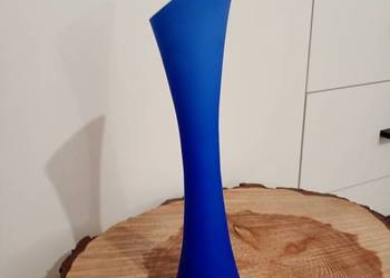 Piękny Wazon Niebieski Kobaltowy Śliczny wazonik wysokość 30cm.
