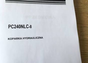 dtr instrukcja obsługi koparka komatsu pc240nlc-8 i inne