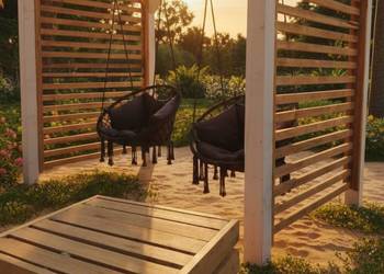 Huśtawka ogrodowa MODRZEW solidna