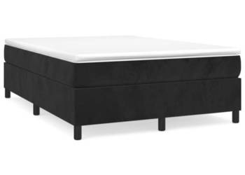 vidaXL Łóżko kontynentalne, czarna, 140x200 cm(SKU:3121122)