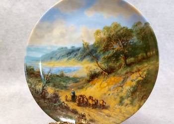 TIRSCHENREUTH PORCELANOWY KOLEKCJONERSKI TALERZ BAVARIA H. E. FELDKAMP PAST