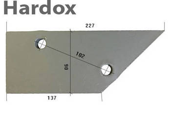 Płoza krótka HARDOX 24061911/L części do pługa STEENO