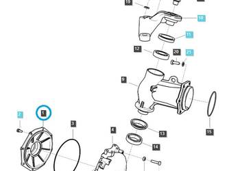 Obudowa zwolnicy przedniego mostu / TRG400 / LS Tractor 40188923