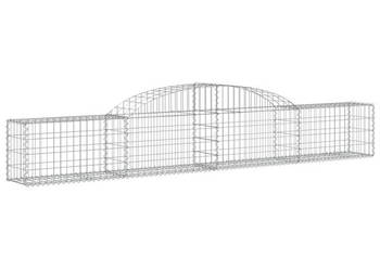 Łukowaty kosz gabionowy 300x30x40/60 cm galwanizowane żelazo WM-153502