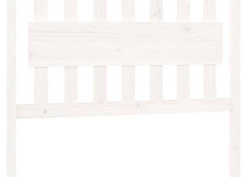 Wezgłowie łóżka białe 1055x4x100 cm lite drewno sosnowe WM-818556