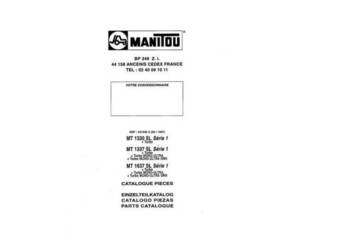 Manitou mt 1330, 1337, 1637 SL katalog części wysyłka !