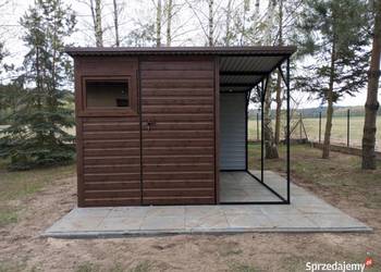 Domek narzędziowy z drewutnią, 3x3