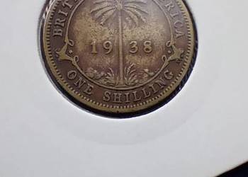 Stare monety 1 szyling 1938 Brytyjska Afryka Wschodnia
