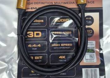 Kabel HDMI 2.1 2m Ultra High Speed 8K 60Hz 4K 120Hz PS5 Xbox TV
