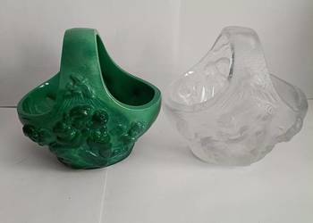 Koszyczki szkło malachitowe i matowe Schlevoght