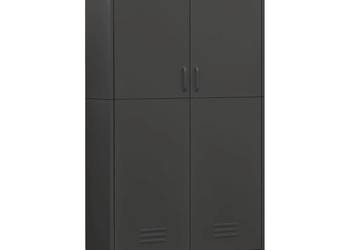 vidaXL Szafa, antracytowa, 90x50x180 cm, stalowa(SKU:336249)