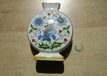 Starocie z PRL - Porcelana Lubjana = Wazon kaszubski 18 cm wysokości TANIO