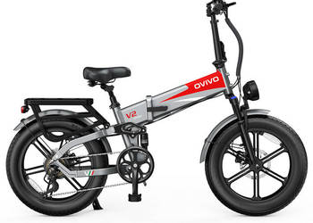 Rower elektryczny OVIVO V2 PRO 2.0 szary Raty | FV/Paragon