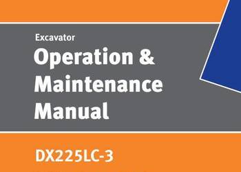 Doosan DX225 LC-3 instrukcja obsługi DTR