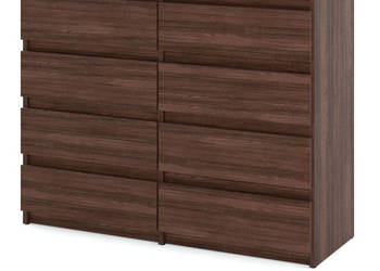 Komoda 8 Szuflad 120cm Nowoczesna Szafka Rtv Do Salonu Sypialnia Dąb Wenge